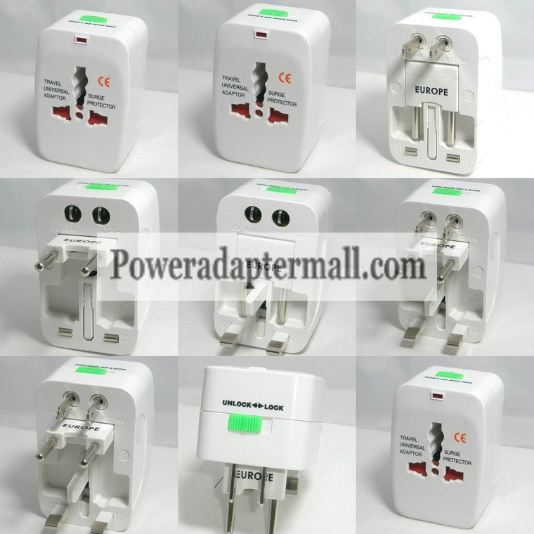 Insten Universal World Wide Charger Adapter Plug for US UK EU AU Insten Universal World Wide Charger Adapter Plug for US UK EU AU